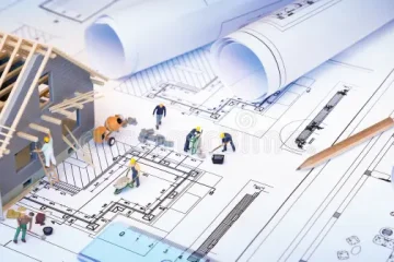 house-under-construction-blueprints-building-project-53360048